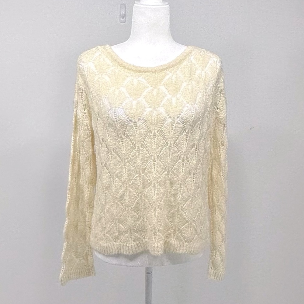 Tularosa crochet yellow sweater size M